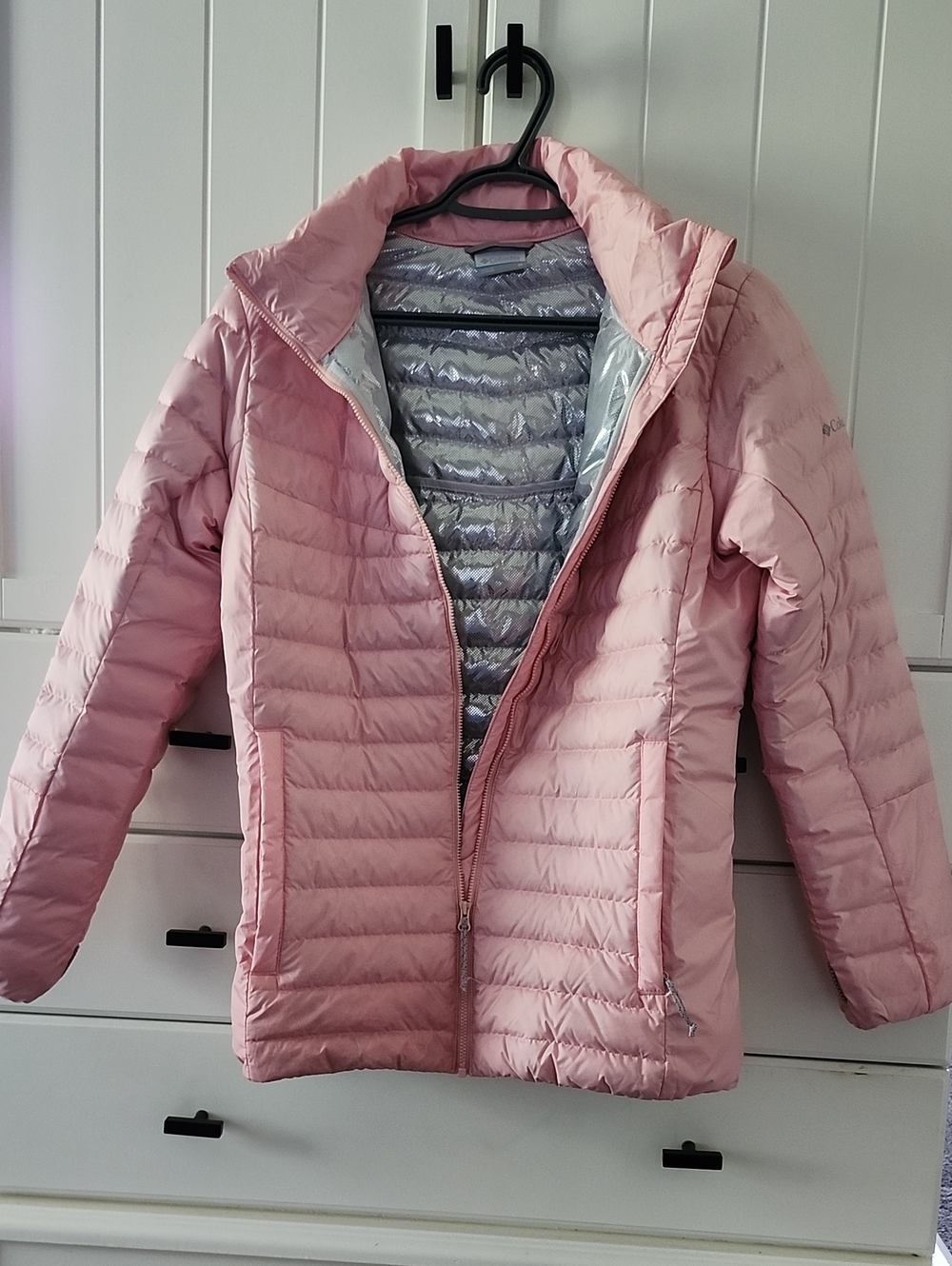 Columbia omni Heat Women’s Pink Packable Down Jacket Sz M (New)